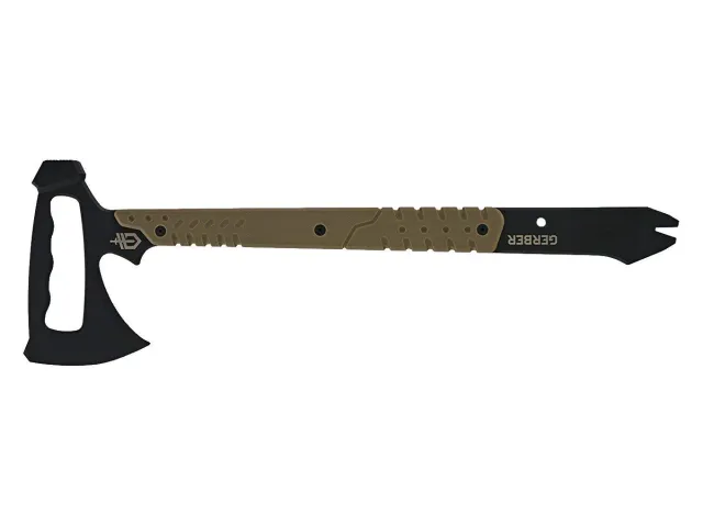 Gerber Downrange Tomahawk 2.25" Blade Length, 19.27" Overall Length, 420HC Blade Material, G-10 Handle Material - Gerber