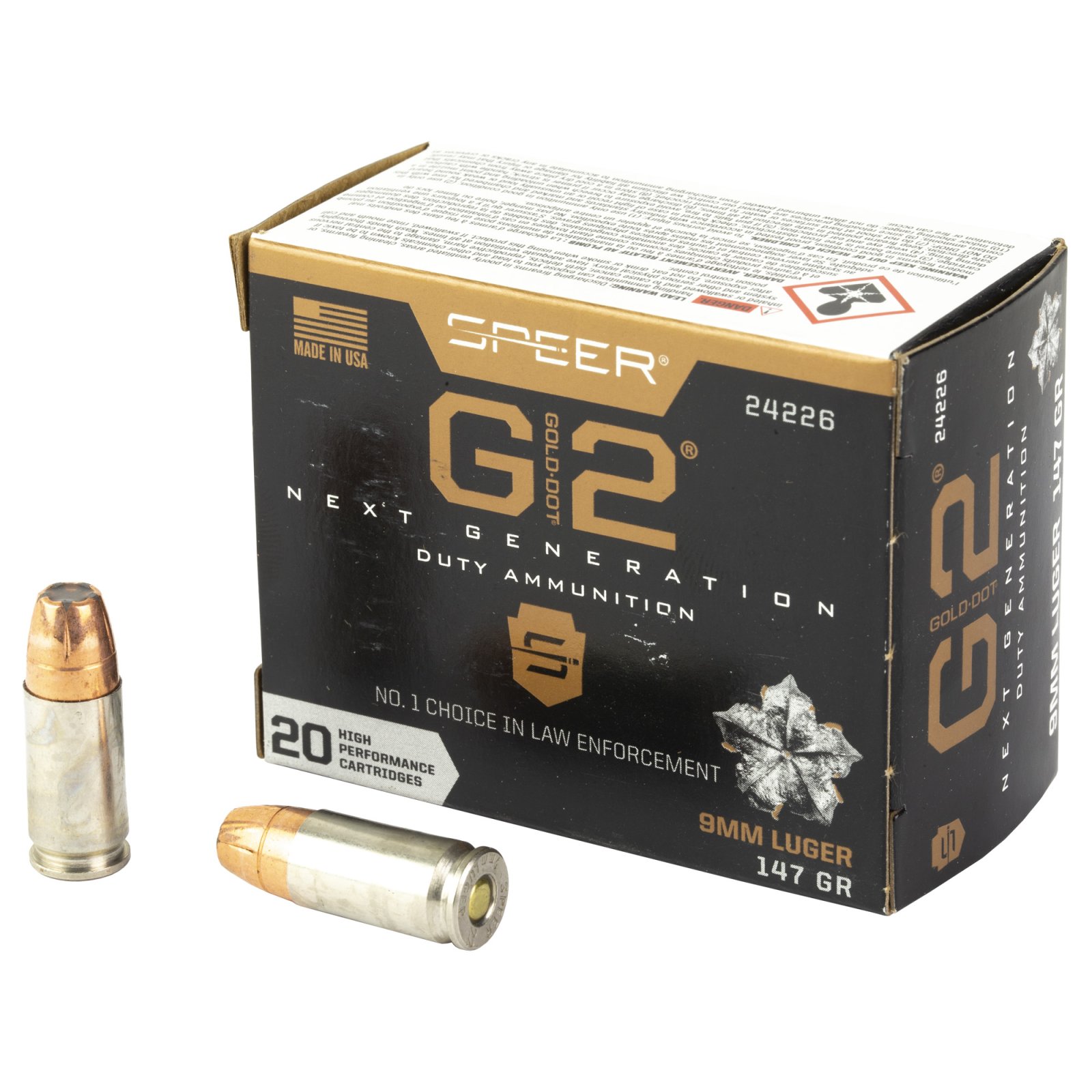 Buy Speer Gold Dot G2 9mm Luger 147 Grain 20 Rounds 24226 online