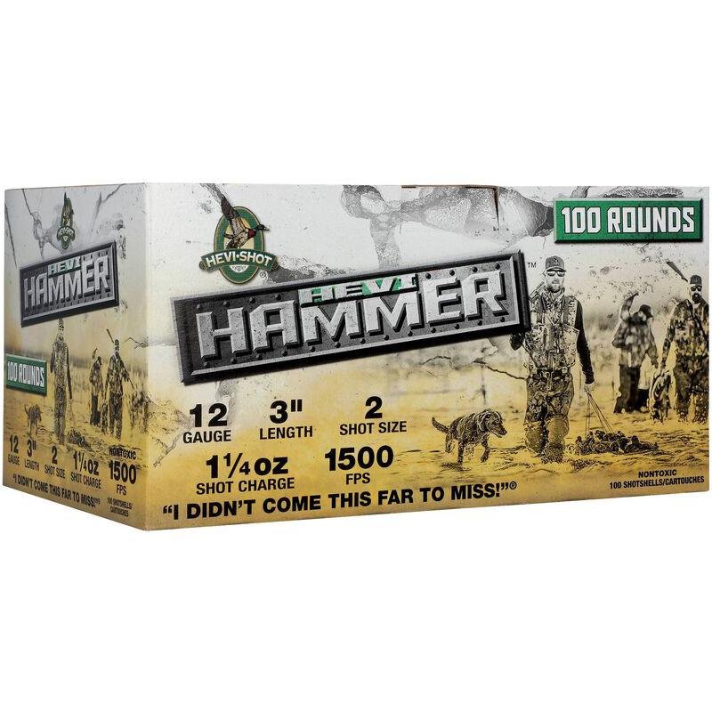 Hevi-Shot HEVI-Hammer Shotshells 12ga 3 1-1/4oz 1500 fps #2 100/ct - Environ Metal Inc