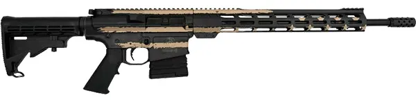 GLFA GL10308FDST AR10 Rifle .308 Win 18" Nitride Barrel Desert Flag 10-Rd - Great Lakes Firearms - .308 WIN