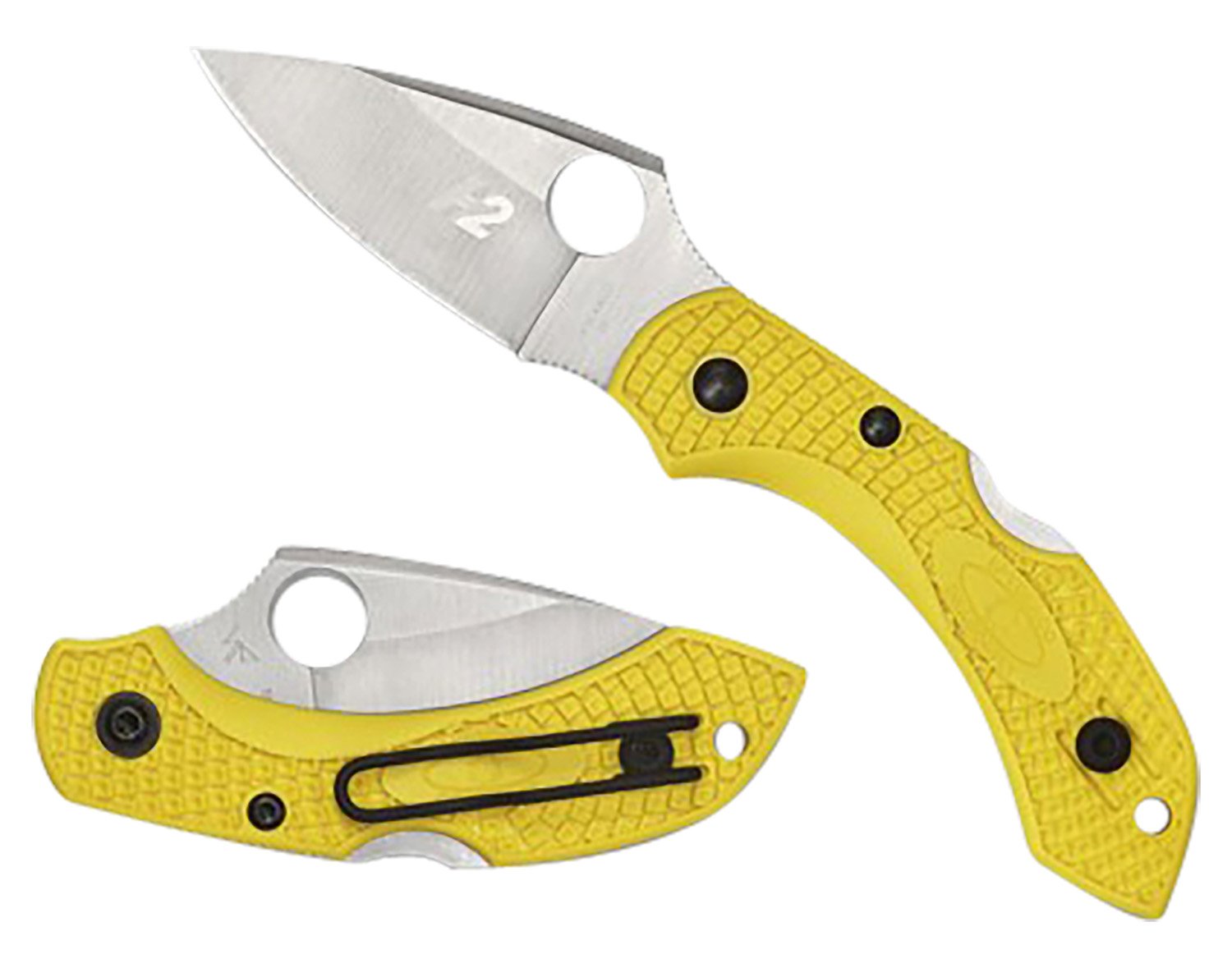 Spyderco C28PYL2 Dragonfly 2 Yellow H-1 Steel Knife - Spyderco for sale at Keys Gun Shop