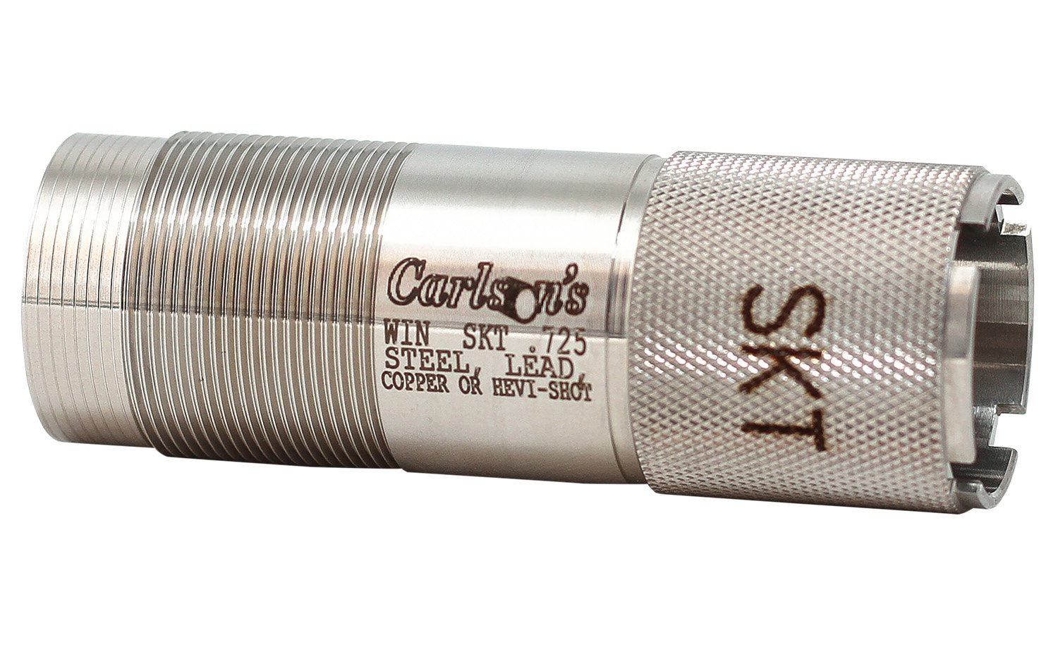 Carlson 19771 Choke Tube 12 Gauge .725 Stainless Steel Knurled End