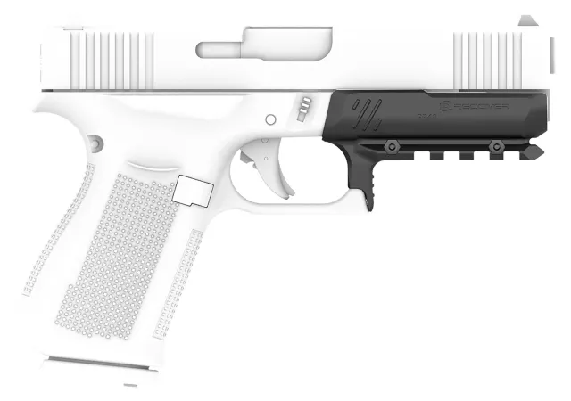 Recover Tactical GR4801 Full Size Rail for Glock 48 Black Polymer - Recover Tactical - FULL SIZE RAIL FOR GLOCK 48