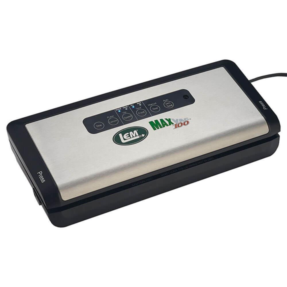 LEM MaxVac 100 Vacuum Sealer, 12" Seal Bar, Compact 14.5"x6" Design - DNZ Products