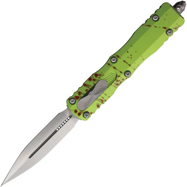 Microtech Dirac Delta 227-10Z 3.79 In D/E Stonewash Zombie Alu Handle - MICROTECH