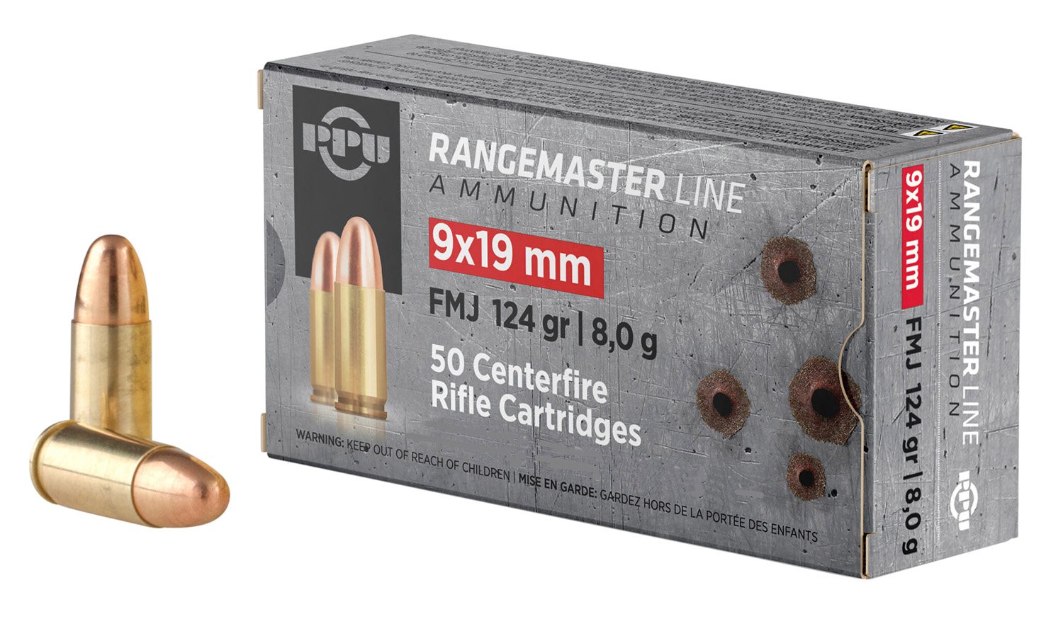 Prvi Partizan Rangemaster PPRM9M 9mm 124gr FMJ 1000 Rounds - Prvi Partizan - 9mm