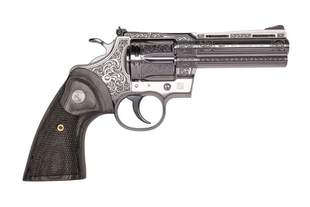 Buy Colt Python 357Mag 4.25 Stainless Engraved Walnut online