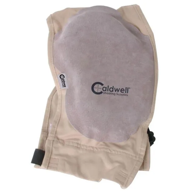 Caldwell 330110 Super Mag Plus Shield Tan Cloth w/Leather Pad Ambidextrous - PAST