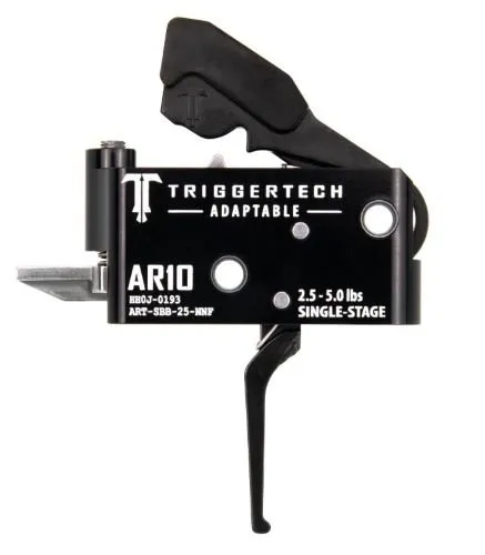 Triggertech ARTSBB25NNF AR10 Single-Stage Adjustable 2.5-5lb Flat Black - Triggertech