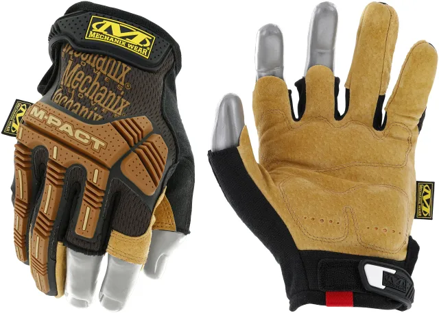 Mechanix Wear M-Pact Leather Framer Gloves Reinforced Palm - Mechanix Wear for sale at Smoke Wagon Firearms