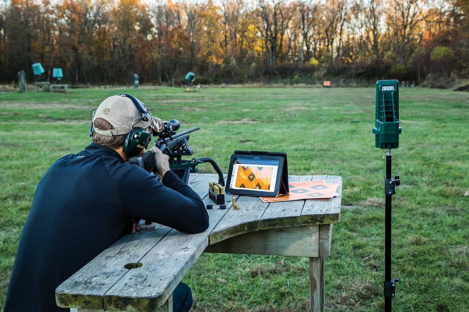 Caldwell 1099107 Ballistic Precision Sight-In Target Camera, HD 720p, Waterproof, Adjustable Height, Black/Green - Battenfeld Technologies