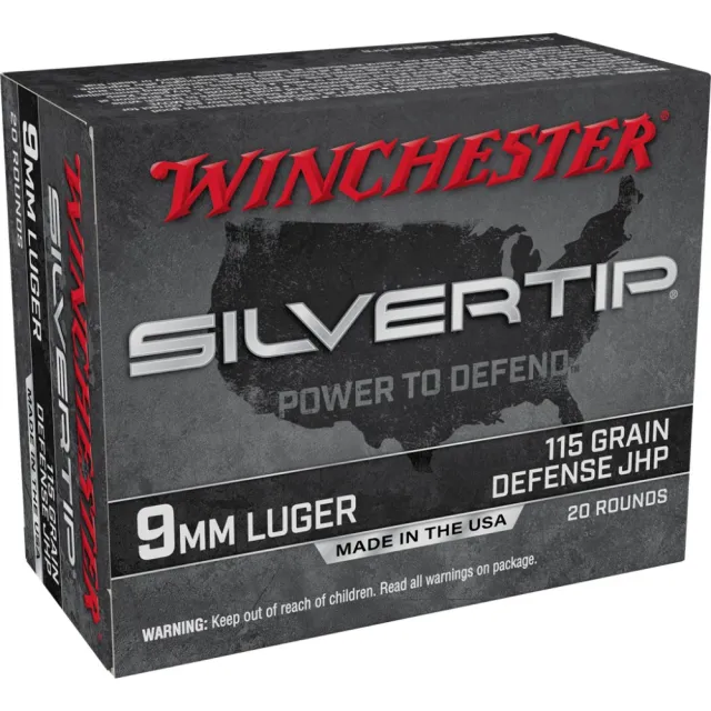 Winchester W9MMST 9mm Luger 115 Grain Jacketed Hollow Point 20 Rounds - Winchester - 9mm Luger