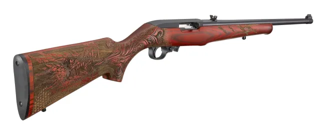 Ruger 10/22 22LR 18.5" Barrel Blue with Red Dragon Stock 10-Round TALO Edition - Ruger - 22 LR for sale at Bang-Bang Tactical