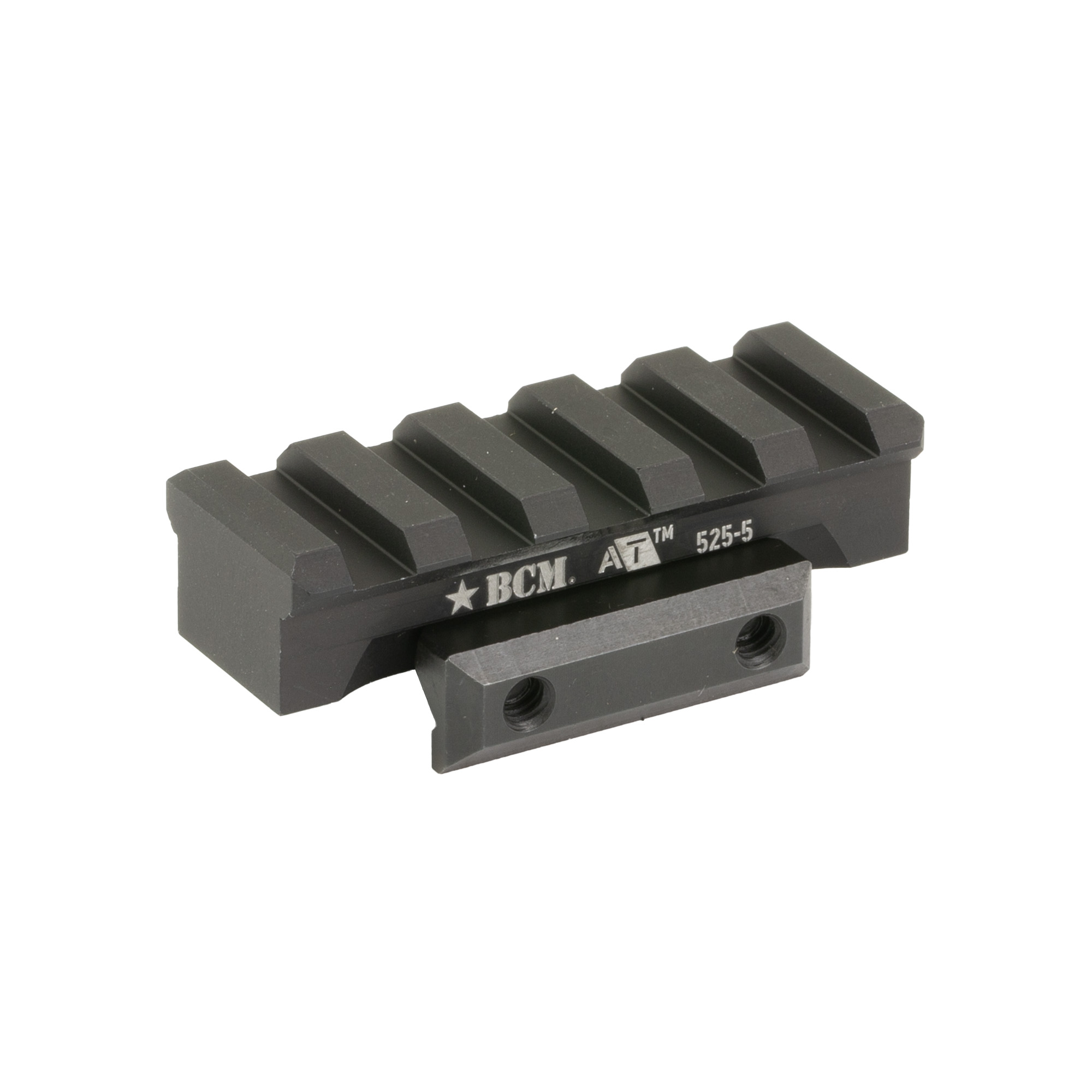 Bravo Company Manufacturing BCM-OR-AT-525-5 A/T Optic Riser Black Anodized - Bravo Company Manufacturing - A/T OPTIC RISER 525-5