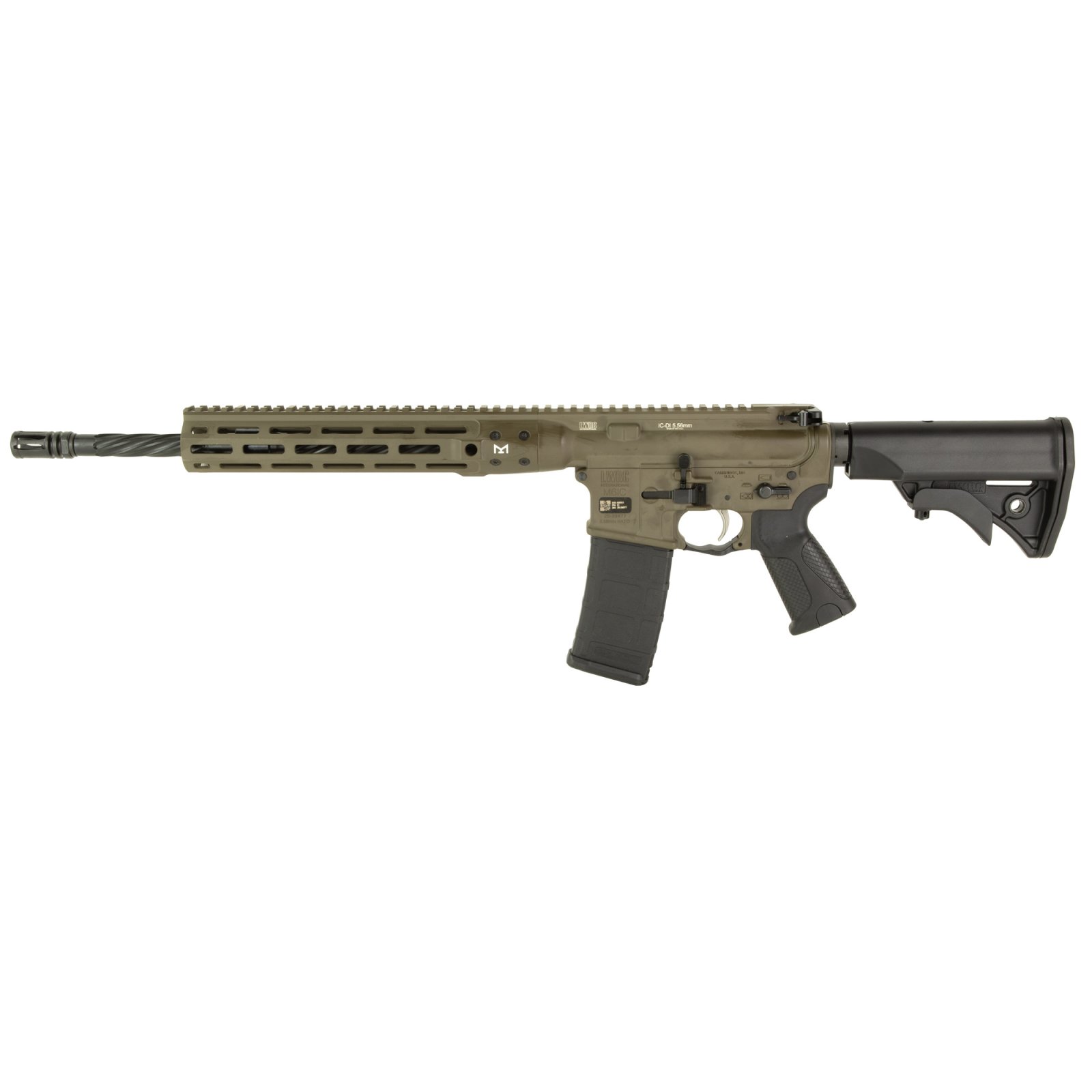 Buy LWRC ICDIR5PBC16ML 5.56mm 16.1" M-LOK Rail Patriot Brown 1:7 Twist online