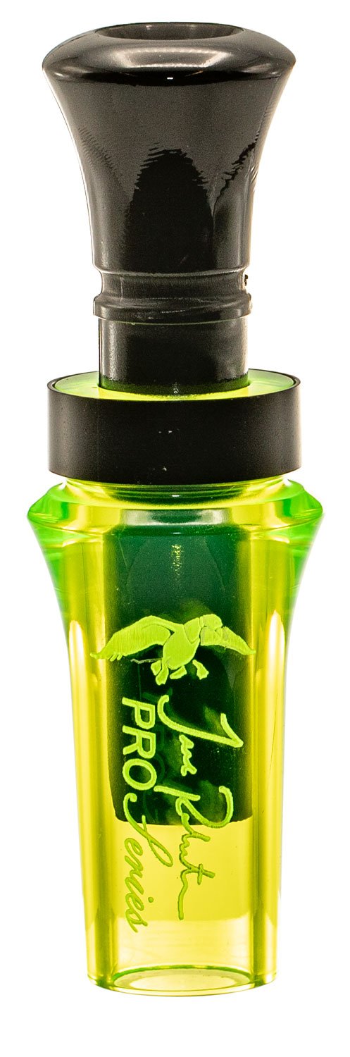 Duck Commander Pro Series Double Reed Acrylic Duck Call Chartreuse/Black - DUCK