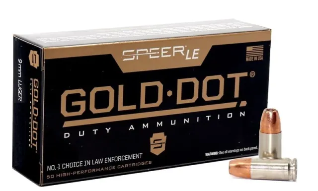 CCI GOLD DOT 9MM+P 124GR GDHP 50RD BX 1000RD CS - SPEER - 9MM
