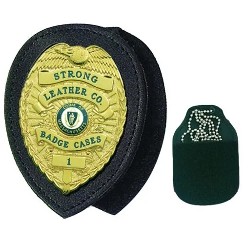 Strong Leather Recessed Badge Clip-On Large Circle Snap Clip - Strong Leather