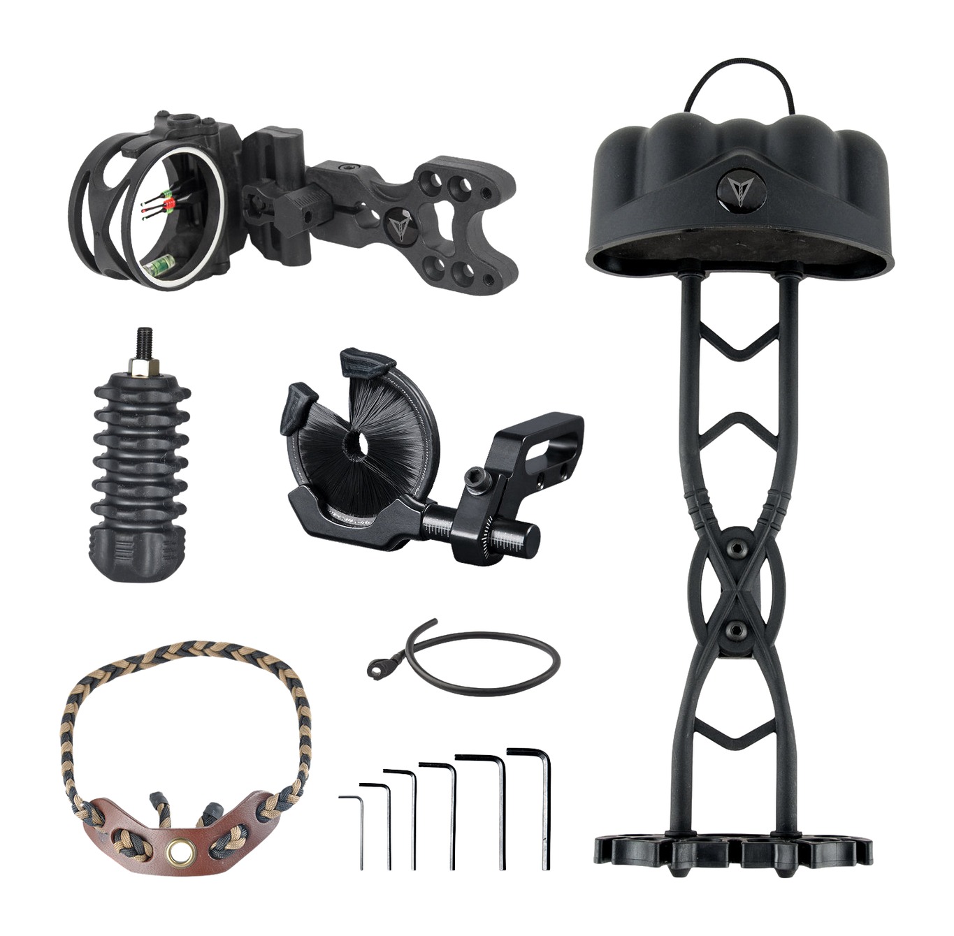 30-06 Outdoors BPNXTL-BK Bow Accessory Kit 3-Pin Sight Quiver Stabilizer - 30-06 Outdoors