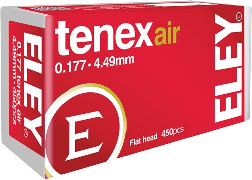 Eley 46110 Tenex Air Pellets .177 4.49mm 8.2 Grains 450-Pack - Eley - 4.49mm