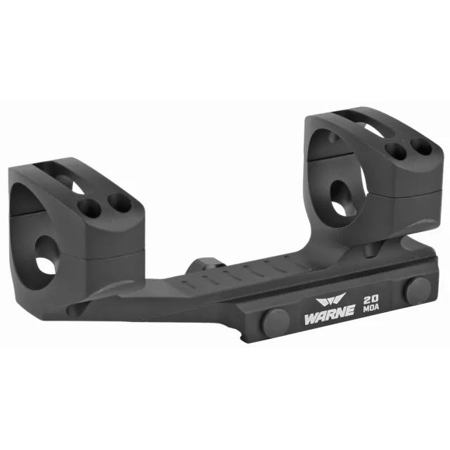 Warne LRSKEL30TW Skeletonized Scope Mount/Ring Combo Extended Black... - Warne