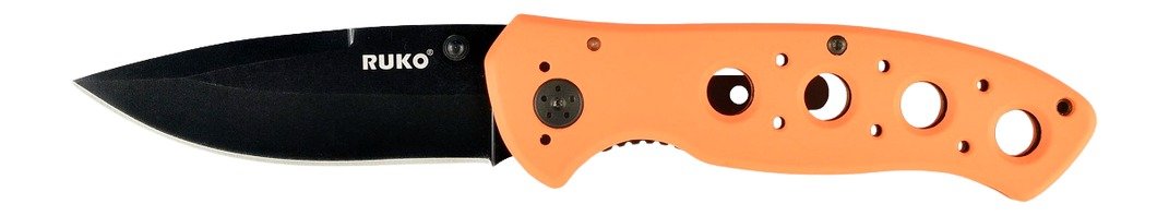 Buy RUKO RUK0075BZ 440A Blaze Orange Folding Knife online