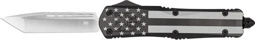 Cobratec FS3 Large OTF 3.5In D2 Tanto Blade Blackout Flag