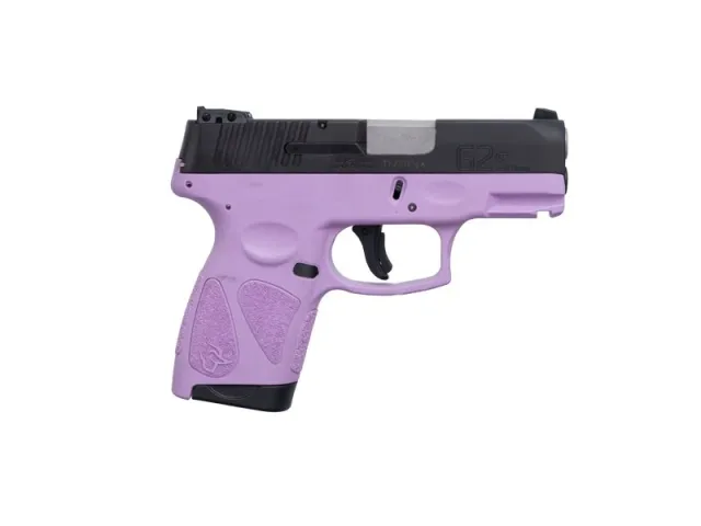 Buy Taurus G2S 9mm Luger 3.26in 2x 7rd Mags Light Purple/Blk Pistol 1-G2S931LP online