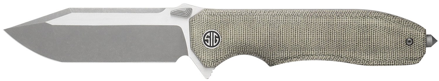 Sig Sauer VA9GT 3.78 In M390 Tanto Blade Green Micarta Handle - Sig Sauer