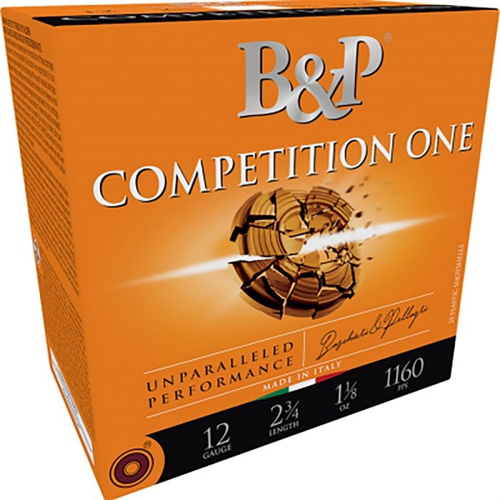 B&P 12B32CP8 12GA 2.75" 1-1/8oz #8 1160FPS 250RD Case - Baschieri & Pellagri - 12 Gauge