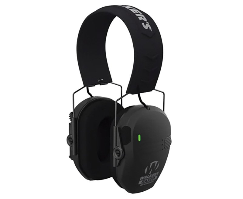 WALKER'S GAME EAR Razor Rechargeable Black Electronic Earmuffs (GWP-RSEMRC) - Walker's