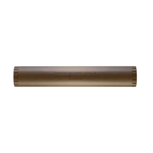 TacSol ASCENT22 Direct Thread Rimfire Suppressor Quicksand .22 LR 1 Dia Thread 1/2 x 28 - Tactical Solutions - .22 LR for sale at Smoke Wagon Firearms