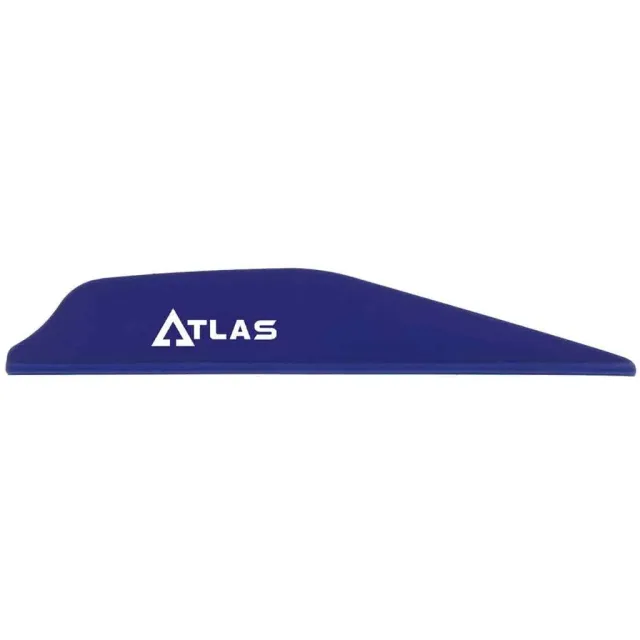 Bohning 101072BL28 Atlas Vanes Blue 100pk, AR1000 Material, Low-Profile Design - Bohning