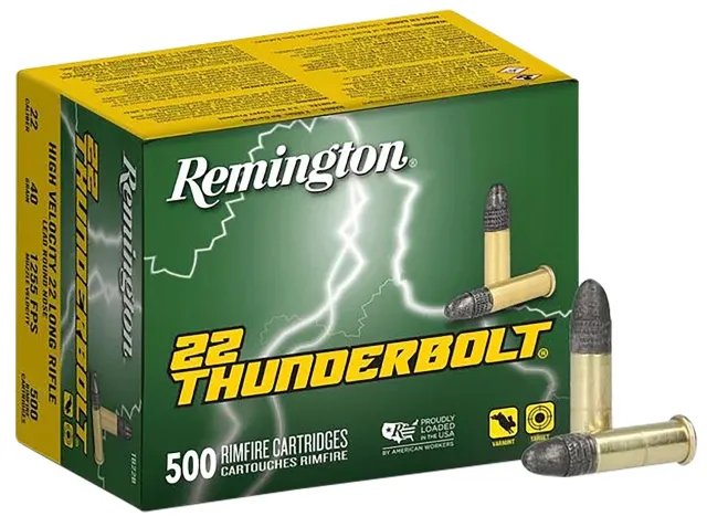 Remington 21241 22LR 40 Grain Lead Round Nose 500 Rounds Rimfire Ammo - Remington Arms Company, LLC - 22 LR