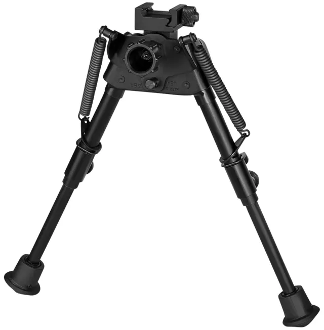 Harris S-BRP Bipod Picatinny 6-9 Black Steel Aluminum 12.5 oz Swivel - HARRIS