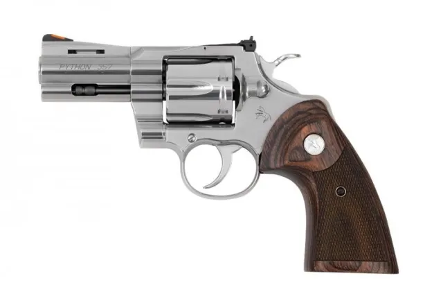 Colt Python Revolver .357 Magnum 3" Barrel Stainless Walnut Grip - Colt - 357MAG