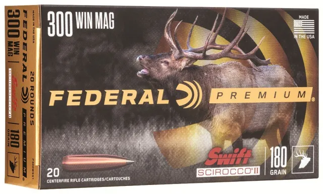 Buy Federal P300WSS1 Premium 300 Win Mag 180gr Swift Scirocco II 20 Rounds online