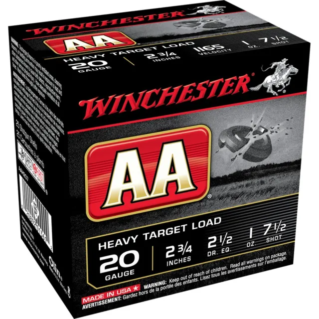 Winchester AAH207 20 Gauge 2.75 in 1 oz 7.5 Shot 1165 fps 25 Rounds - Winchester