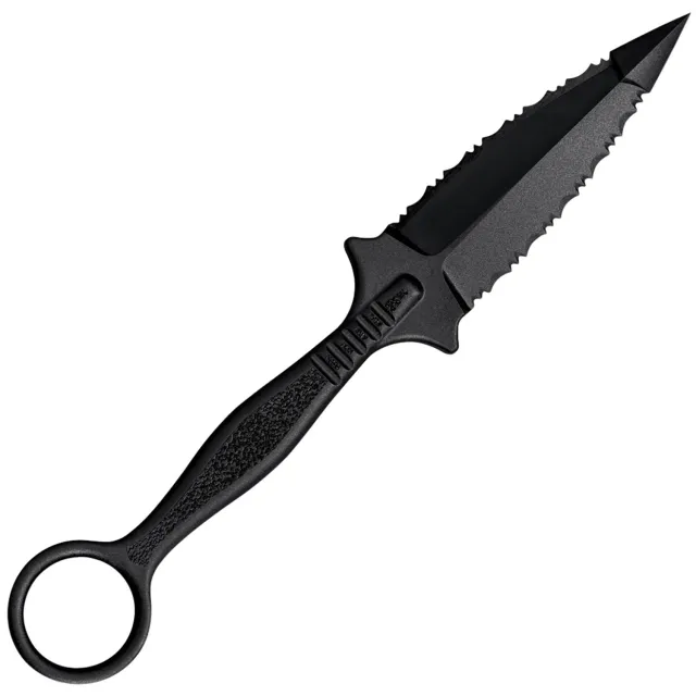 Cold Steel FGX Ring Dagger CS92FR 3.50 In Serrated Black Griv-Ex - Cold Steel