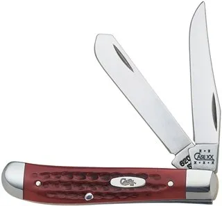 Buy CASE CUTLERY Mini Trapper 2BLD 3.5" Red Bone Knife online
