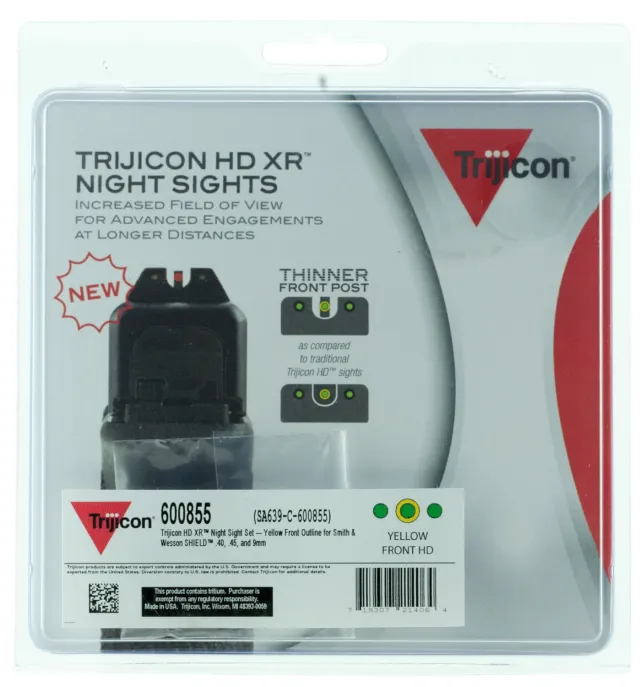 Buy Trijicon HD XR Night Sight Set Yellow Outline for S&W SHIELD - SA639-C-600855 online