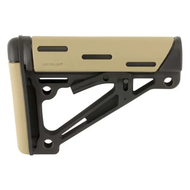 Hogue AR15/M16 Flat OverMolded Collapsible Mil-Spec Buttstock - Hogue