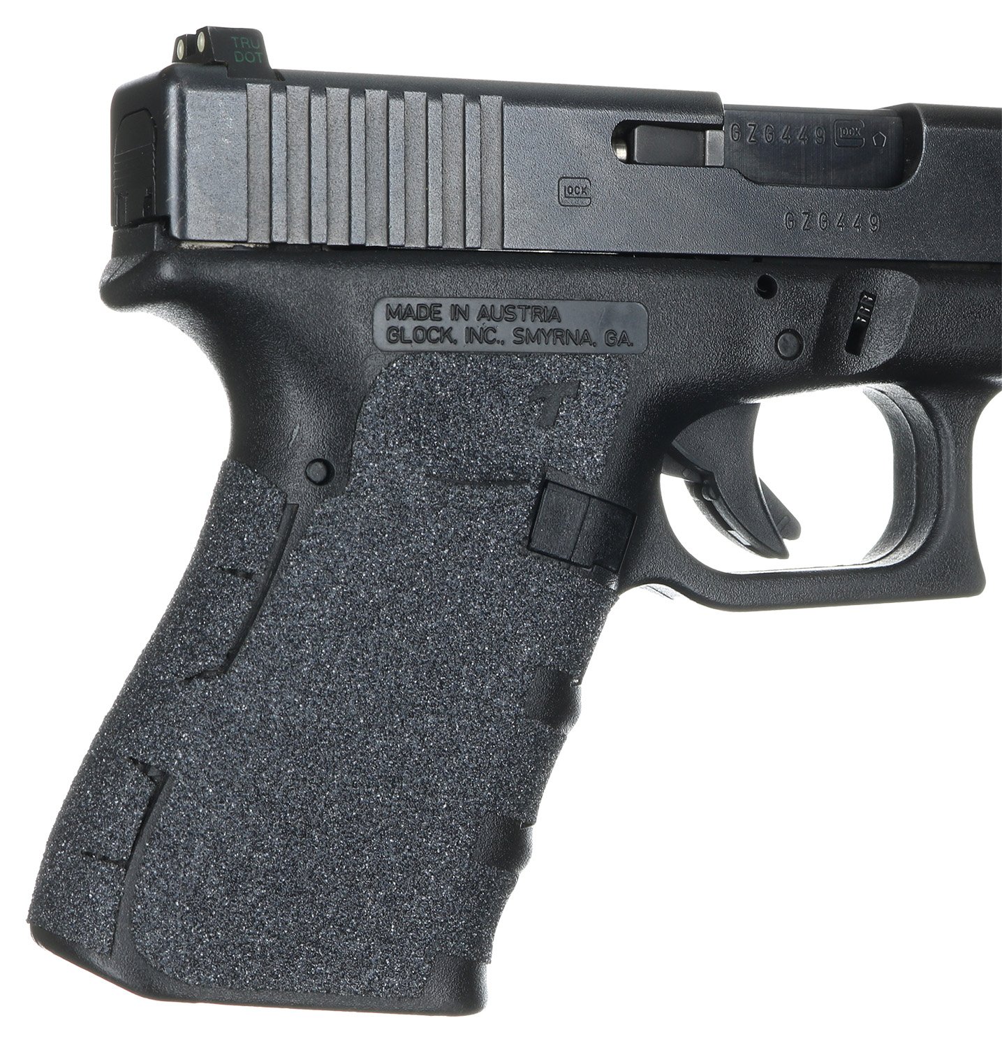 Talon Grips 104G Adhesive Grip Black Textured for Glock Gen1-3