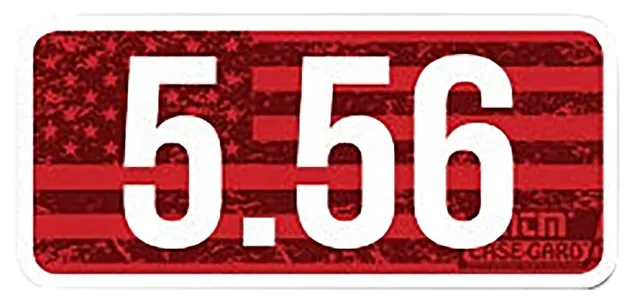 Buy MTM Ammo Caliber Labels - 5.56, 8 Pack, 2.25"x1.08", Red and White online