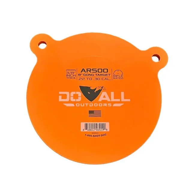 Buy Do All Outdoors RR8SG 8" AR500 Steel Target 3/8" Round Gong online