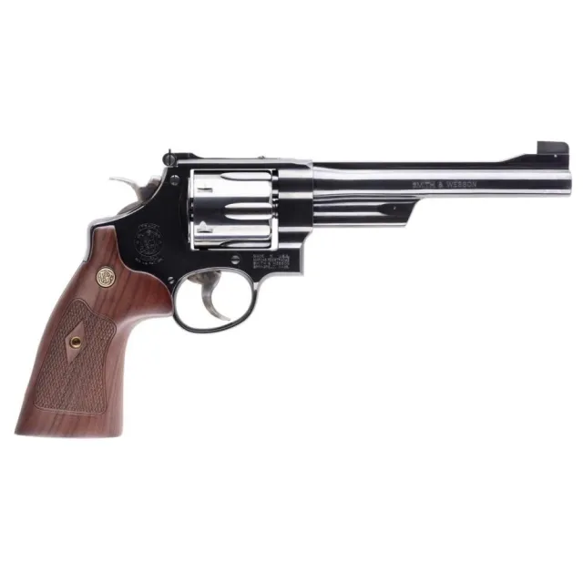 USED Smith & Wesson Model 25 N Frame Series Handgun .45 Colt 6rd Capacity 6.5 Barrel Blued with Wood Grip