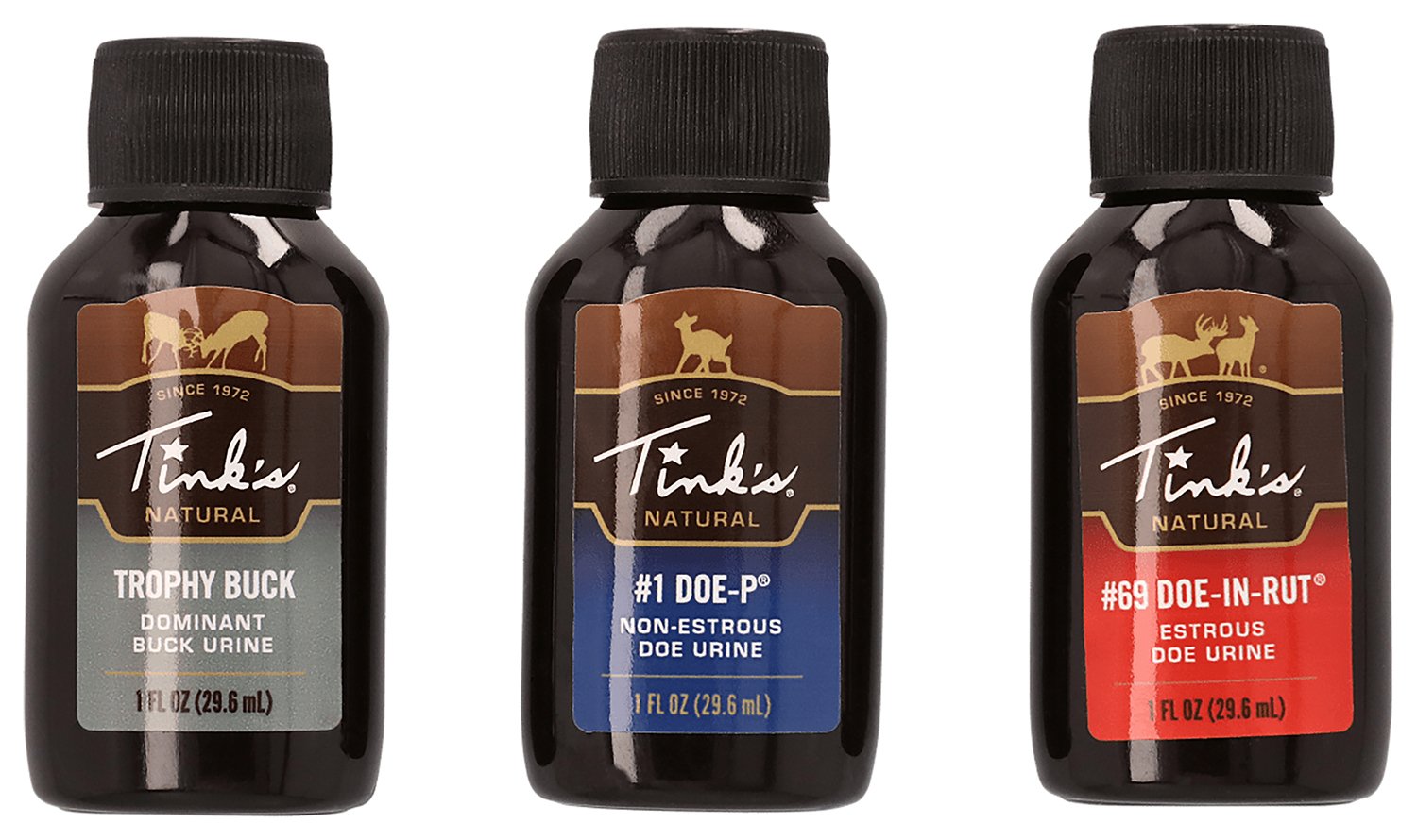 Tink's W6000 Hunt Success Kit: Natural Deer Attractant, Doe-In-Rut, Doe-P, Trophy Buck Scents Trio - TINK'S SCENTS