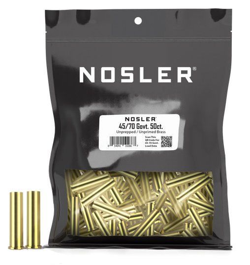 Nosler 10266 45-70 Govt Unprepped Bulk Brass 50ct Large Rifle Primer - Nosler - 45-70 Government
