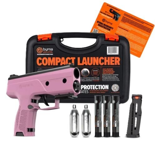 BYRNA CL UNIVERSAL KIT PINK W/2 MAGS & PROJECTILES 61 - Byrna Technologies