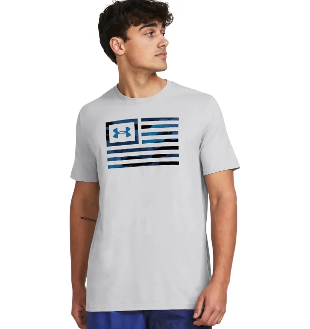 Under Armour Men's Freedom Flag Printed T-Shirt Short-Sleeve